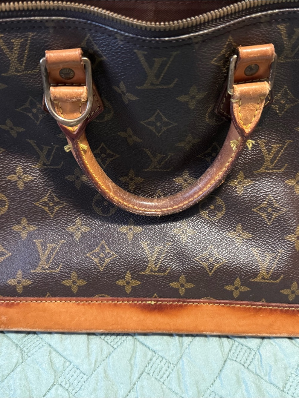 Louis Vuitton Monogram Canvas Handbag - Brown and Tan - Picture 3 of 9